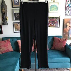 ATTITUDES by RENEE size L Black Stretch Waistband Jersey Pull-On Pants